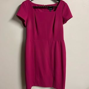 pink short sleeve size 12 dress